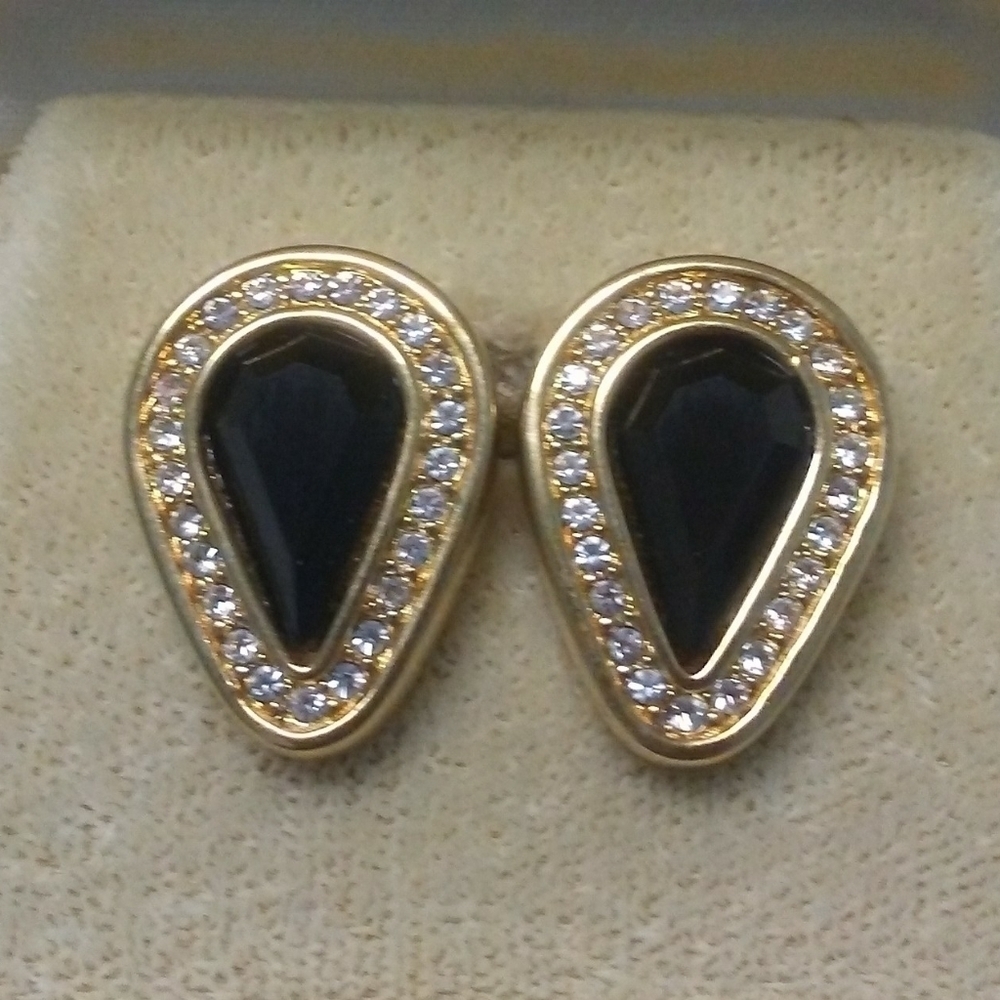 VTG SWAROVSKI Crystal Earrings SIGNED SAL
